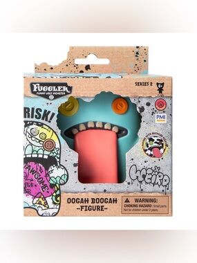 NWT Fuggler Oogah Boogah Figure - Teal Body with Pink Tongue TURQUOISE